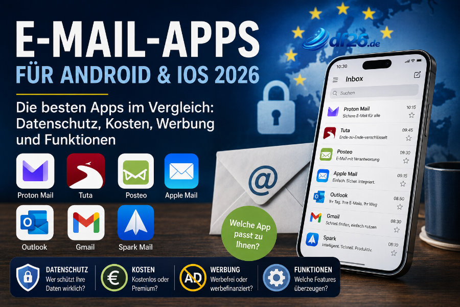Die besten E-Mail-Apps für Android und iOS 2026