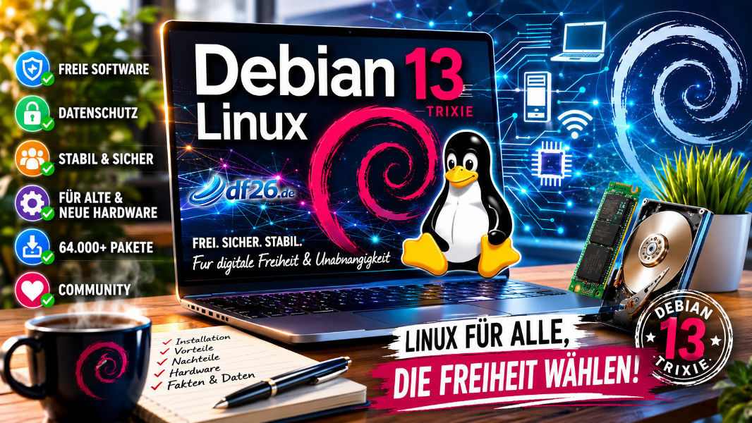 Debian 13 – Das freie Betriebssystem für alle, denen digitale Freiheit wichtig ist